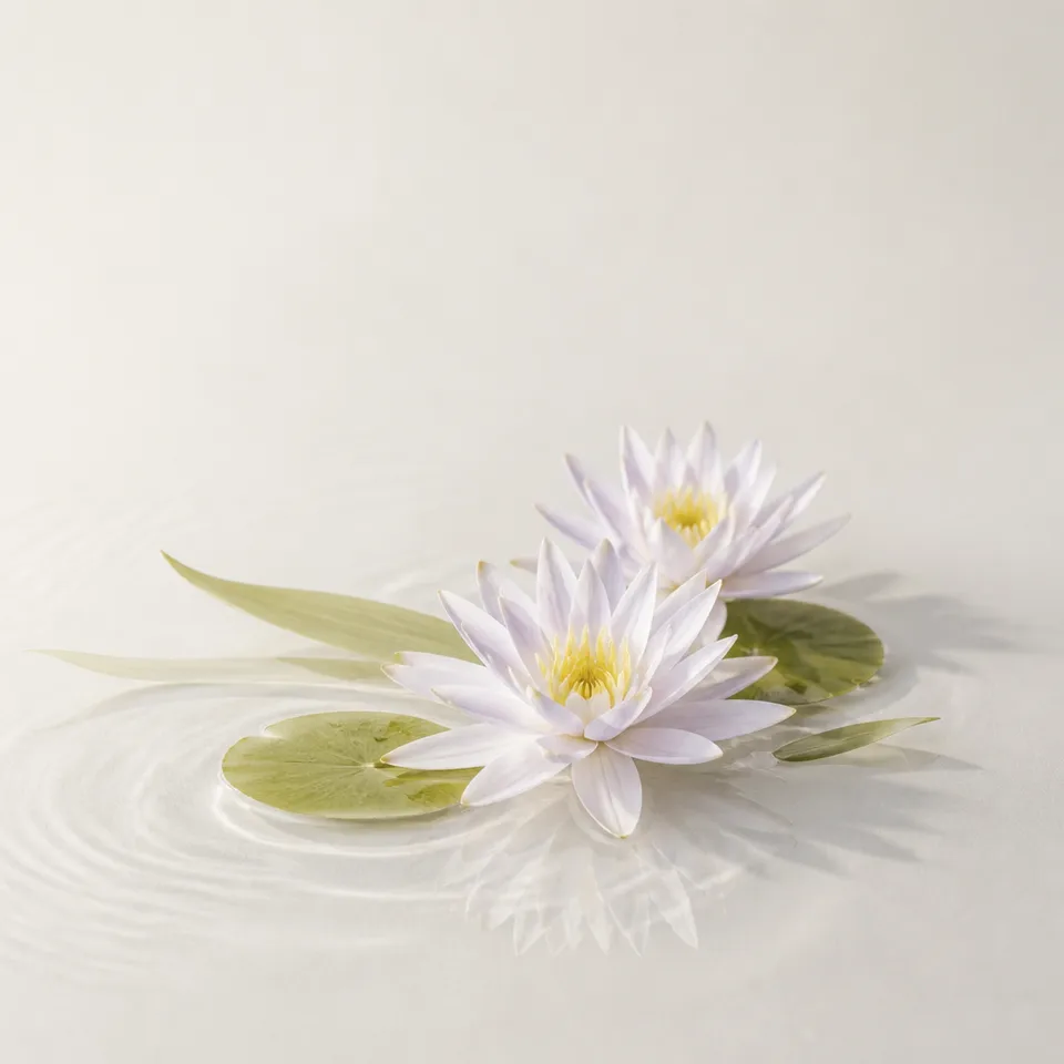Aquatic Flowers — representative note illustration