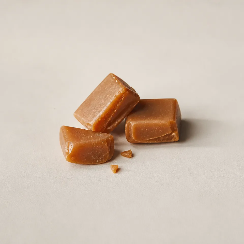 Toffee sensory material illustration